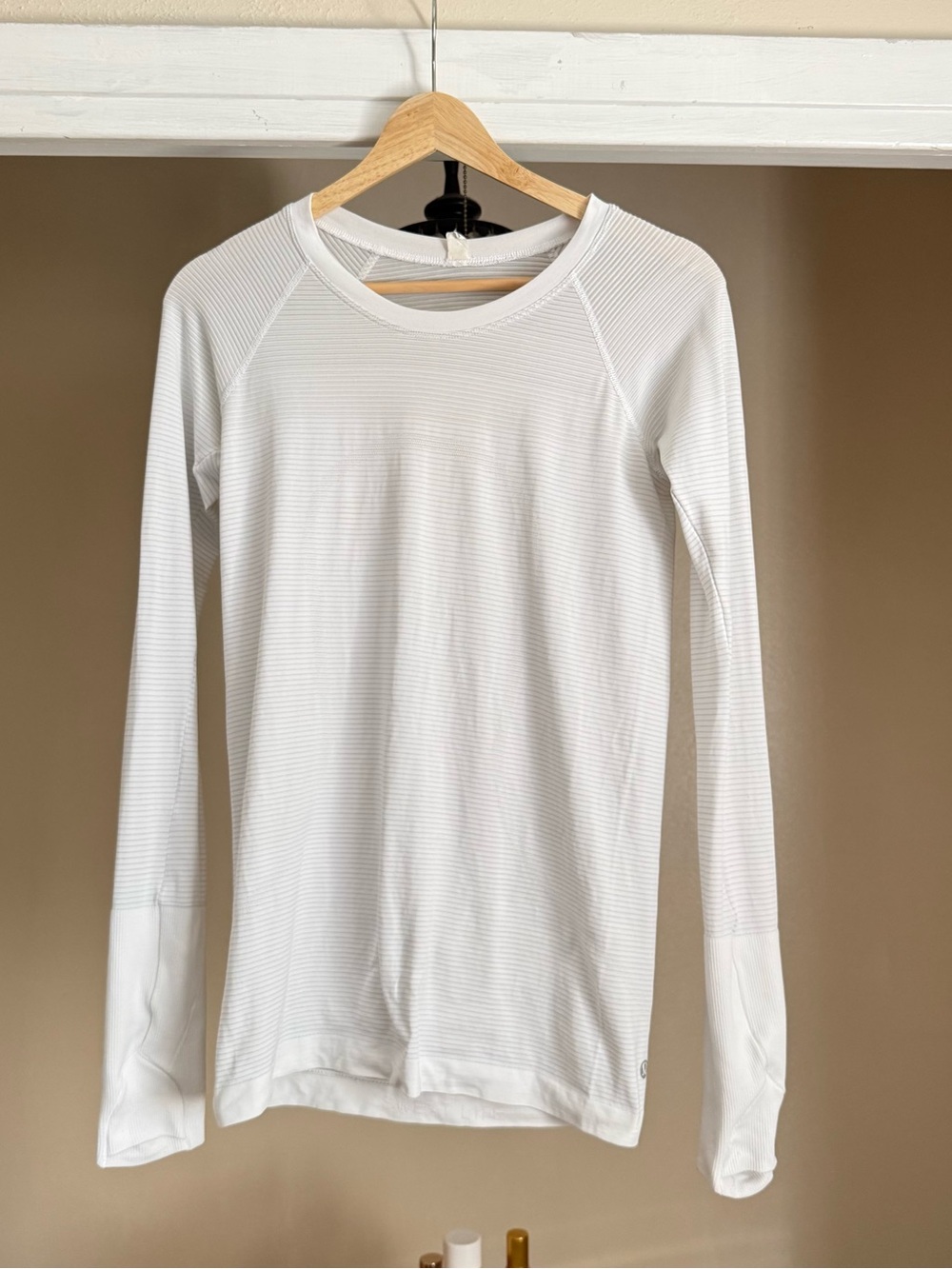 lululemon athletica White Long-Sleeve Crew Top